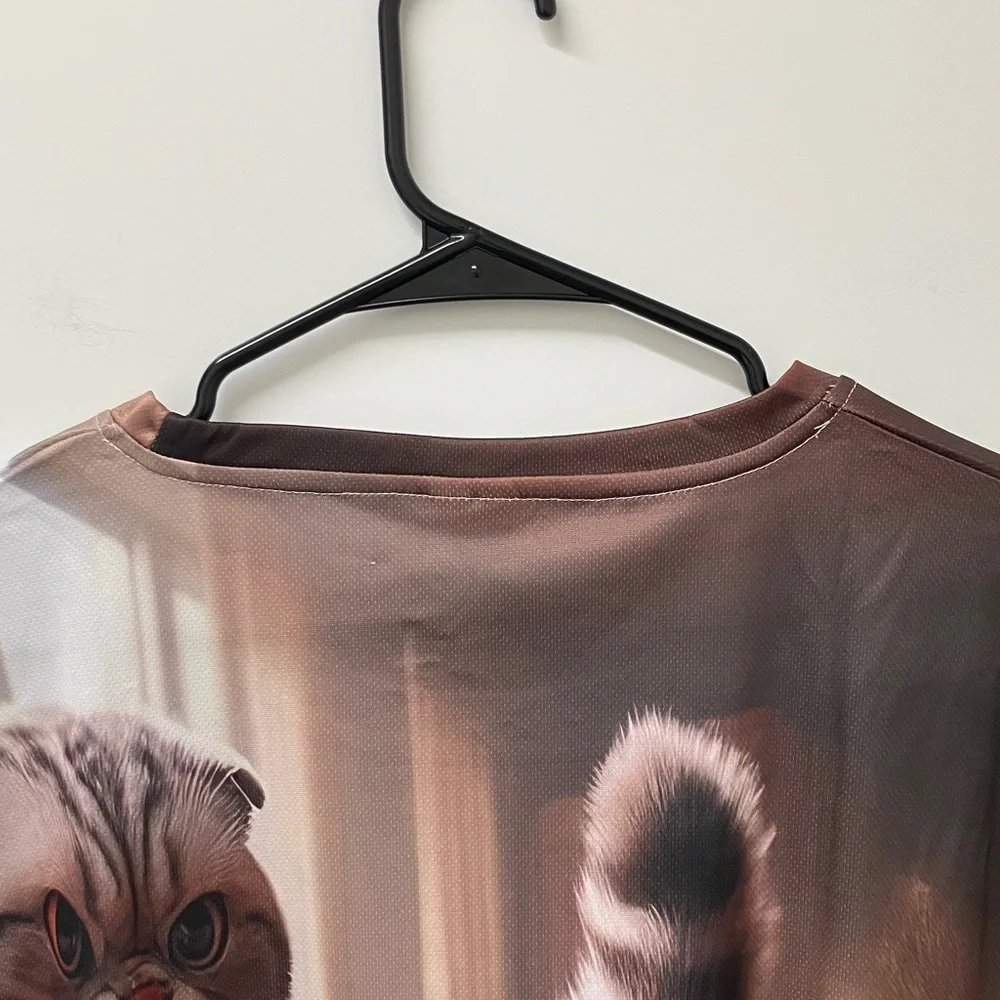 NWT Men's Cat and Dog Ninja Graphic T-Shirt, Short Sleeve, Various Sizes